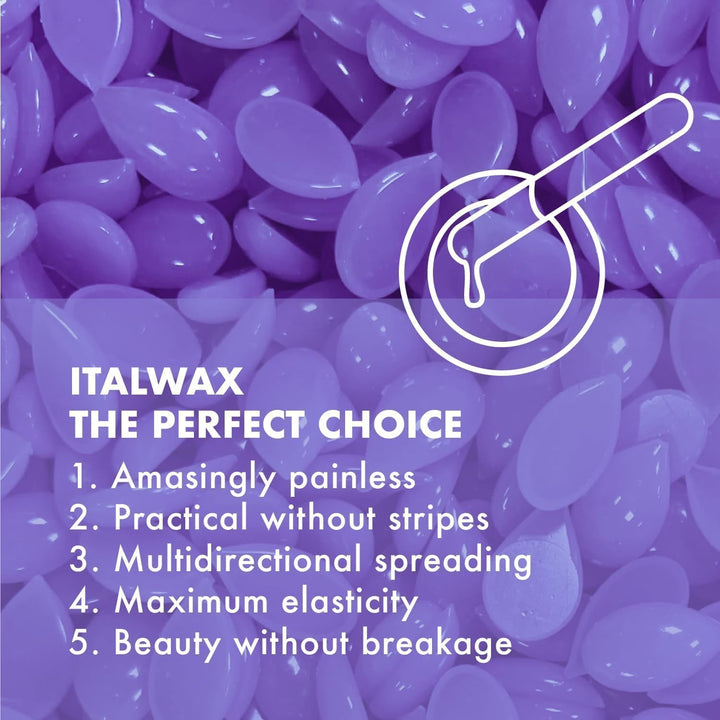 Italwax Top Line Hot Film Wax, Orchid, 750 g