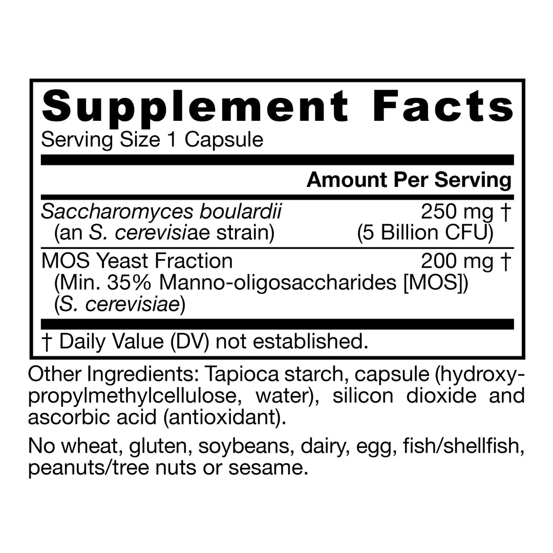 Jarrow Formulas Saccharomyces Boulardii & MOS, 90 Count