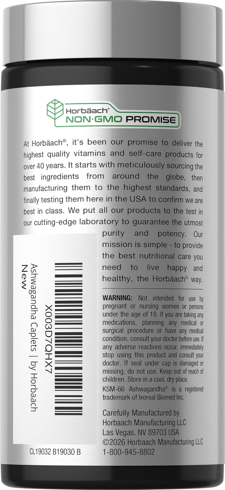 Horbäach KSM-66 Ashwagandha, 600 mg, 60 Count
