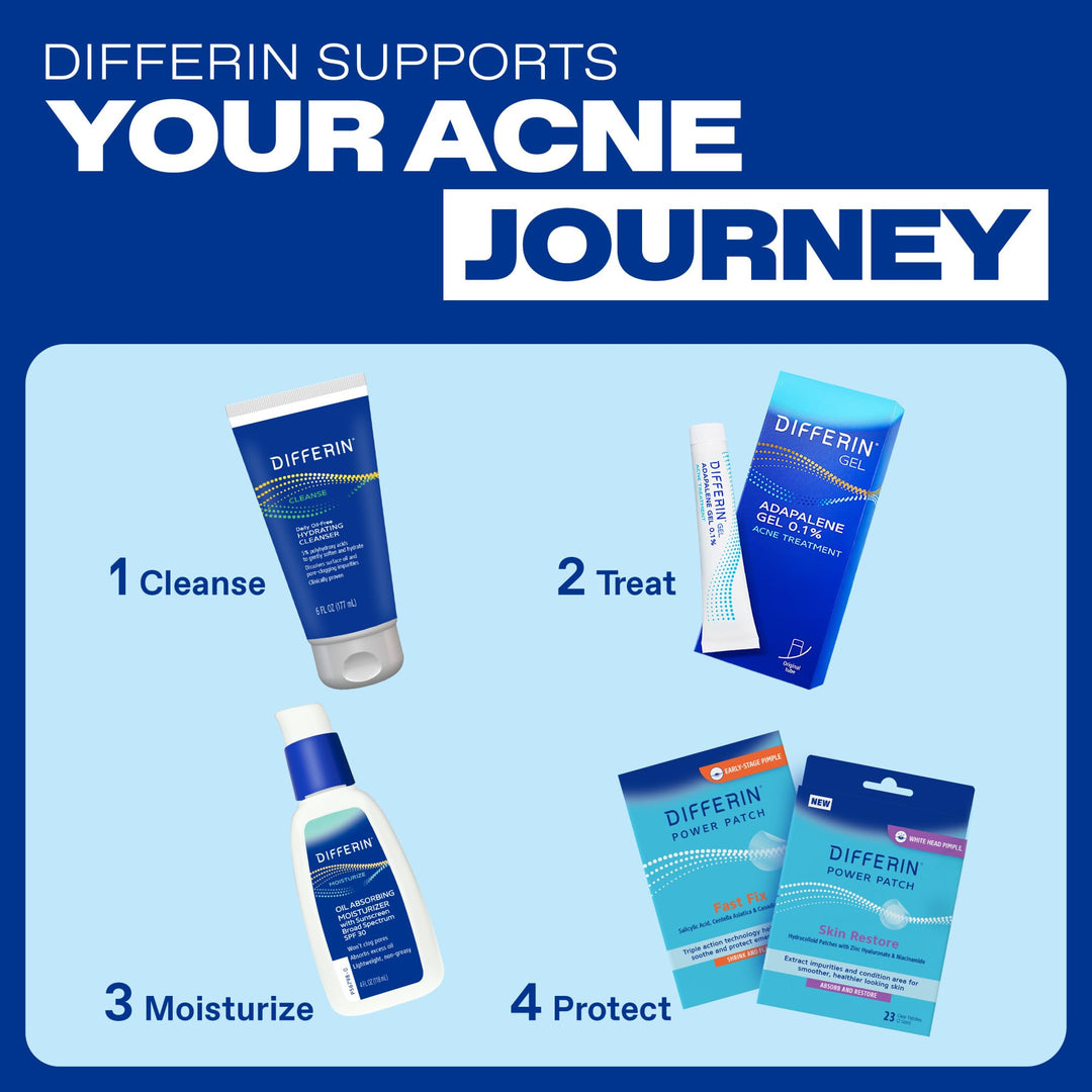 Differin Acne Treatment Gel, 0.1% Adapalene, 45 g