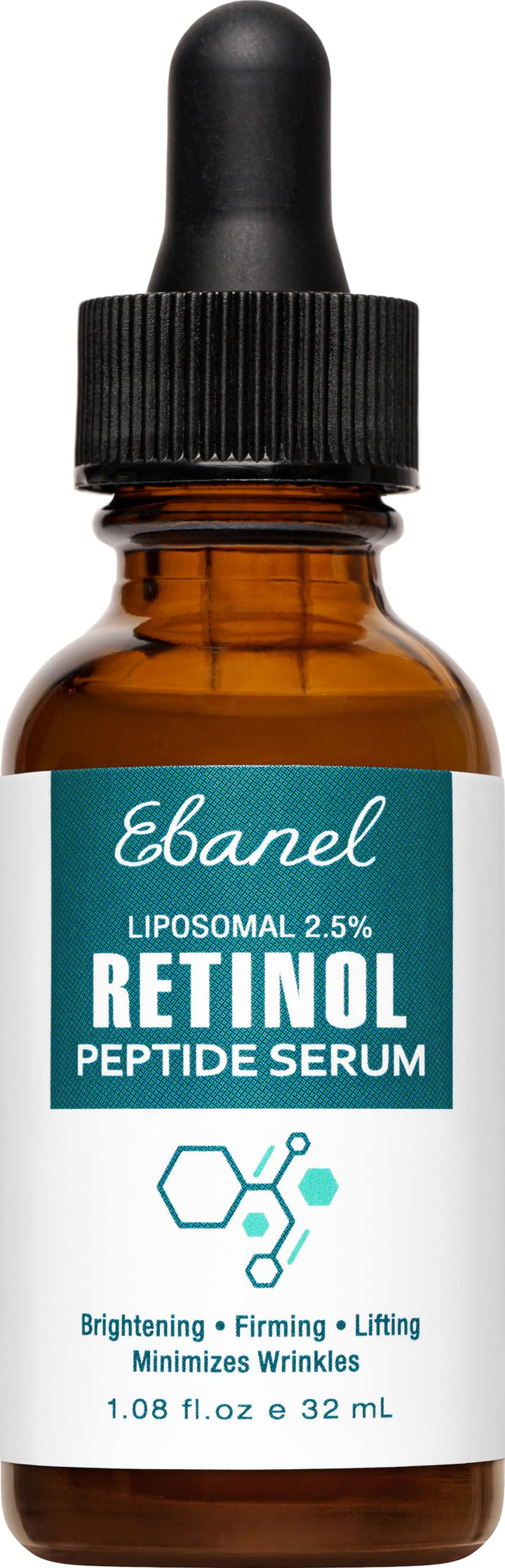 Ebanel Retinol Serum for Face with Vitamin C, Peptides and Hyaluronic Acid
