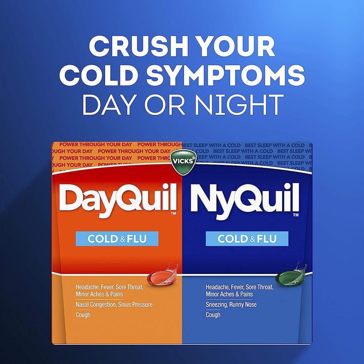 Vicks DayQuil and NyQuil Combo Pack, 24 Count, 16 DayQuil, 8 NyQuil Liquicaps