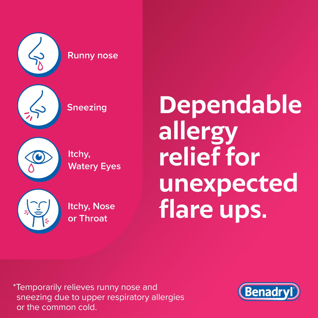 Benadryl Ultra Tabs Antihistamine Allergy Relief With Diphenhydramine