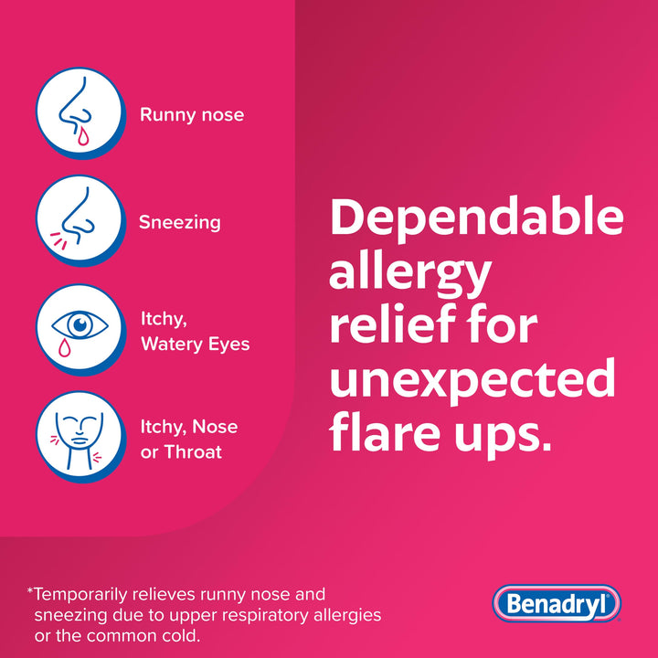 Benadryl Ultra Tabs Antihistamine Allergy Relief With Diphenhydramine