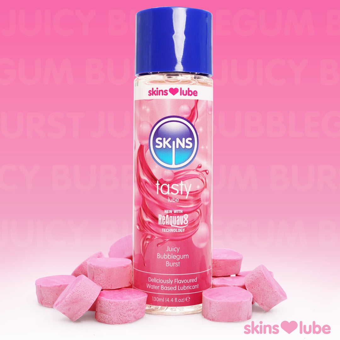 Skins Bubblegum Water-Based Lube, 4.4 oz