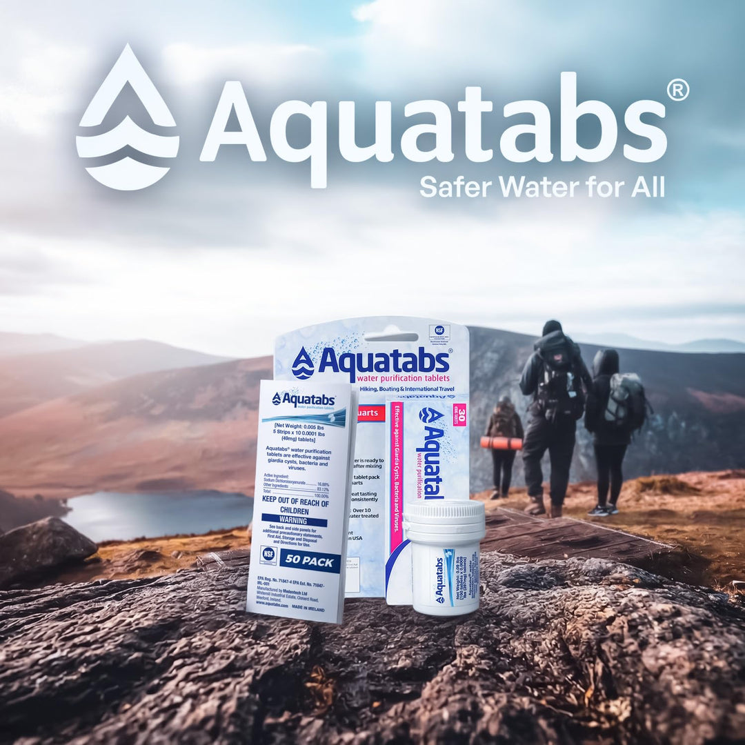 Aquatabs Water Purification Tablets, 49 mg, 30 Count