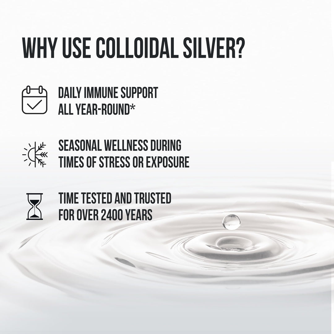 Sovereign Silver Immune Support Colloidal Silver, 4 fl oz