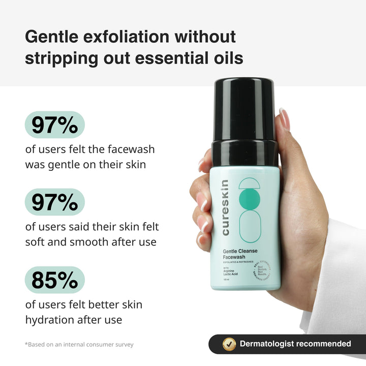 Cureskin Brightening Face Wash, Gentle Cleanse