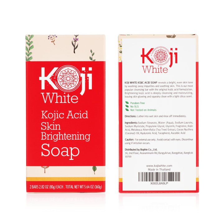 Koji White Pure Kojic Acid Soap, Tea Tree, Coconut Oil, Hyaluronic Acid, Vitamin C, 2.82 oz