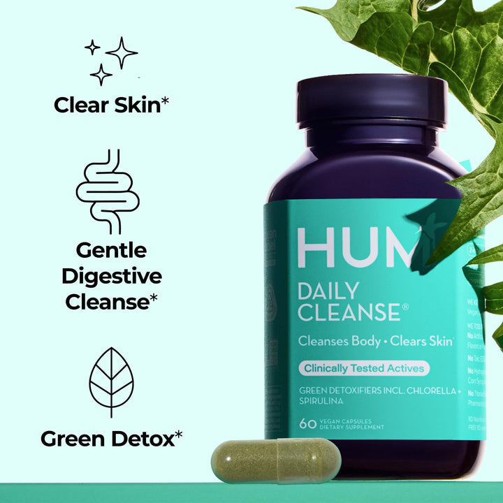 HUM Daily Cleanse Skin Health Supplement, 60 Count