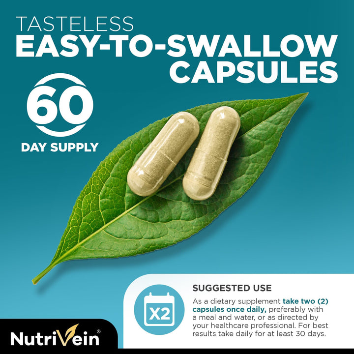 Nutrivein Organic Irish Sea Moss Capsules, 1600 mg, 120 Count