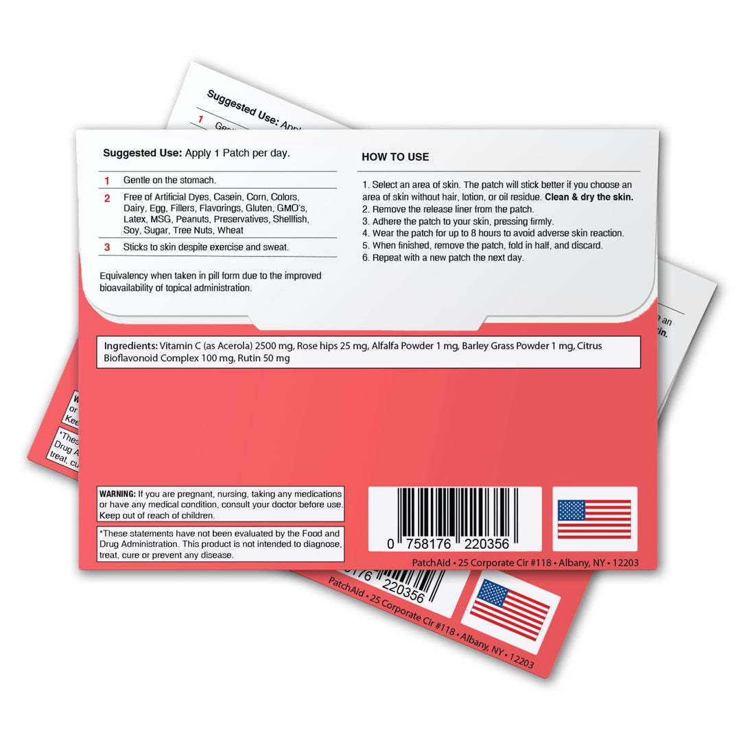 Patch Aid C Plus Topical Patch, 2500mg, 30 Count