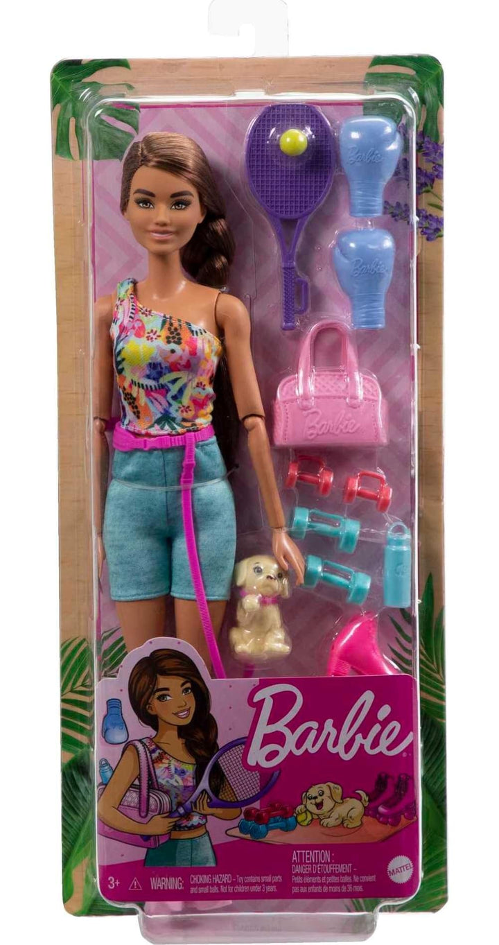 Barbie Doll and Pet Puppy, Brunette