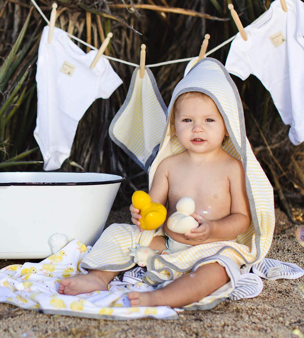 Burt's Bees Baby Hooded Towels, Little Ducks, 2 Count