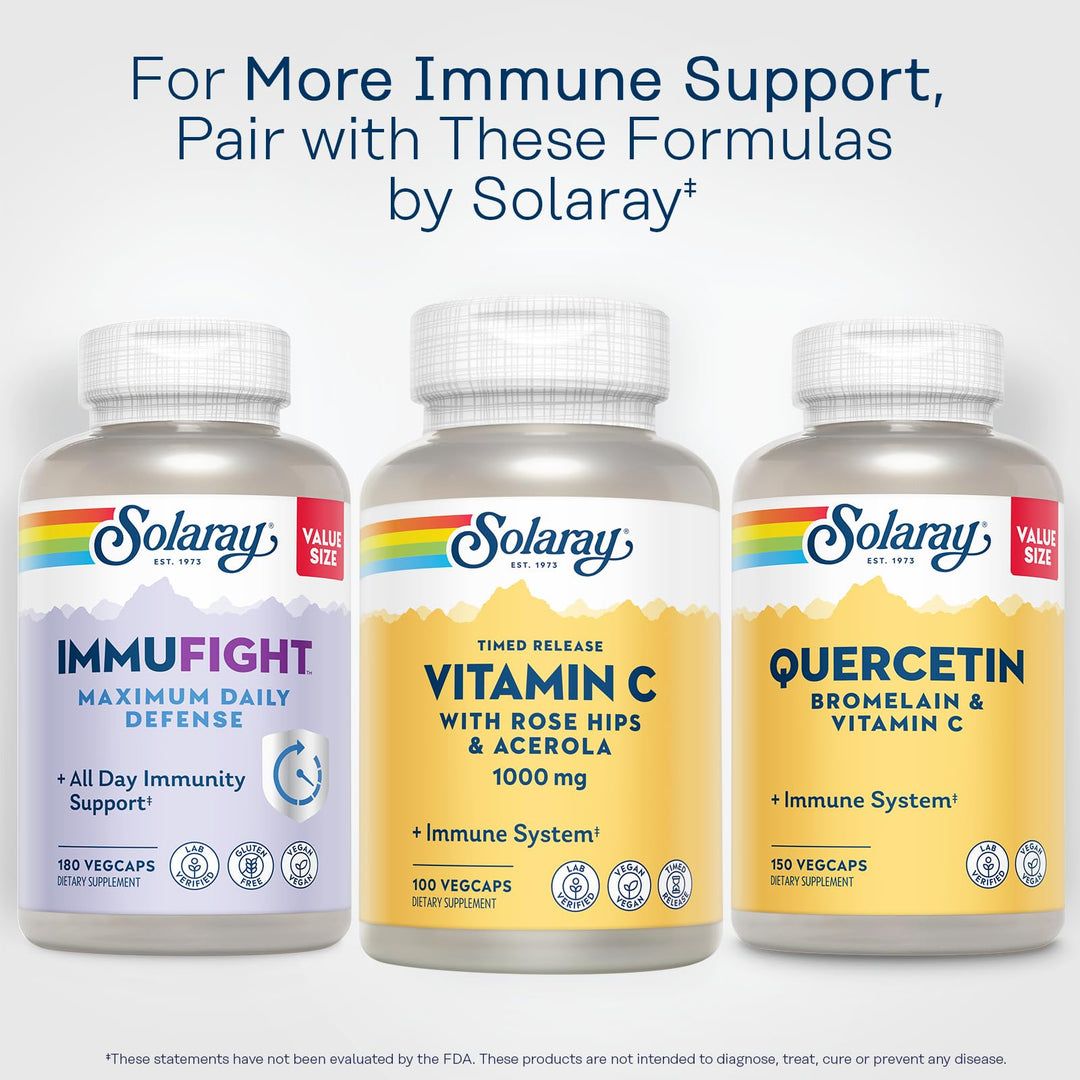 SOLARAY Vitamin C Timed-Release, 1000 mg, 100 Count