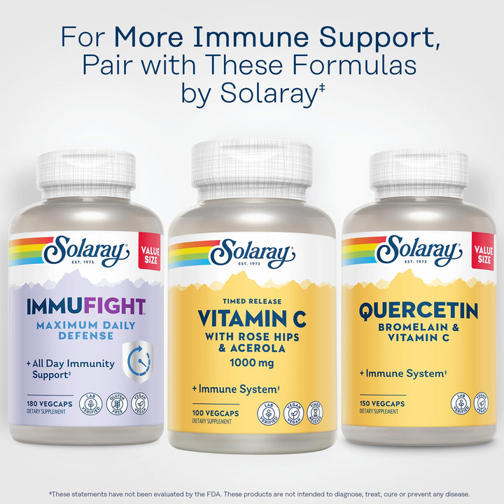 SOLARAY Vitamin C Timed-Release, 1000 mg, 100 Count