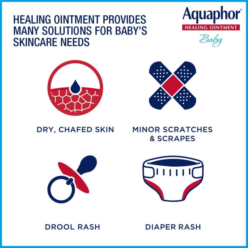 Aquaphor Baby Healing Ointment Skin Protectant, 2 x 0.35 oz