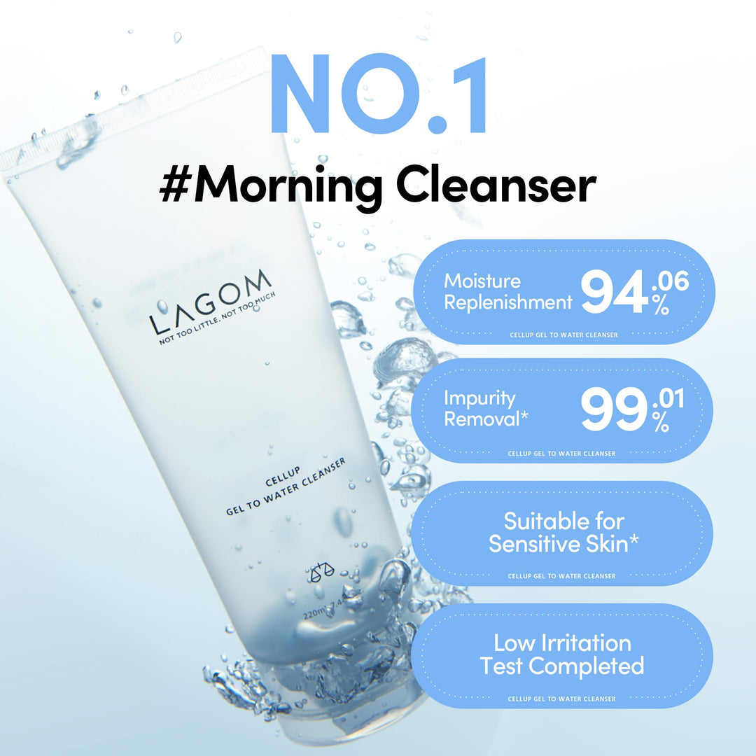 LAGOM Cellup Gel To Water Cleanser, 5.74 fl oz