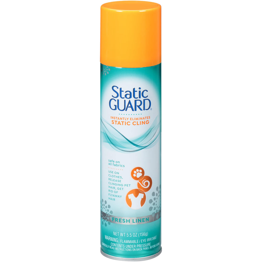 Static Guard Fabric Spray, Fresh Linen, 5.5 oz