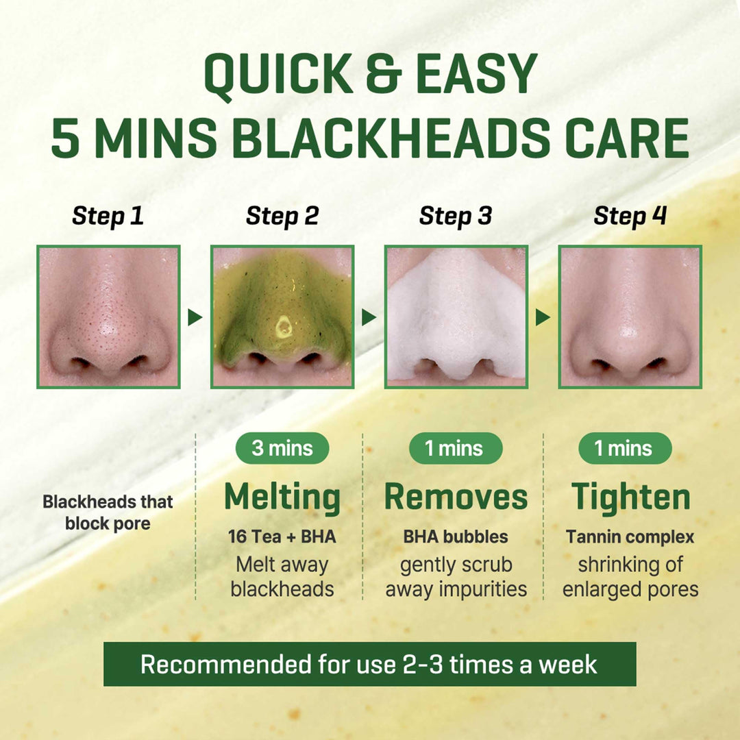 Some By Mi Bye Bye Blackhead 30 Days Miracle Green Tea Tox Bubble Cleanser, 120 g