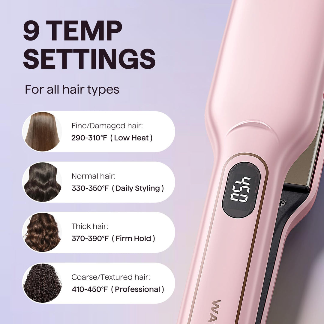 wavytalk Wet To Straight Hair Straightener, 1.75 Wide Vent Sesh Flat Iron