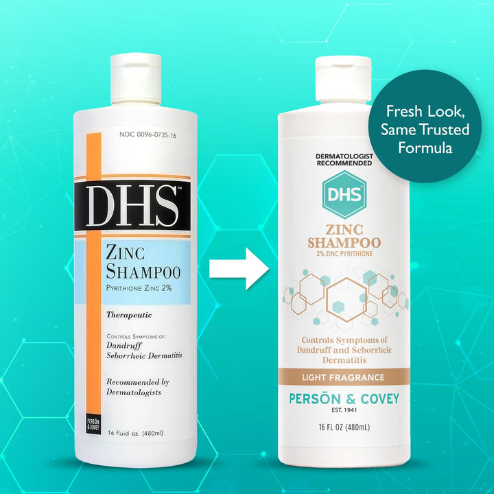 DHS Zinc Shampoo, 2%, 16 oz