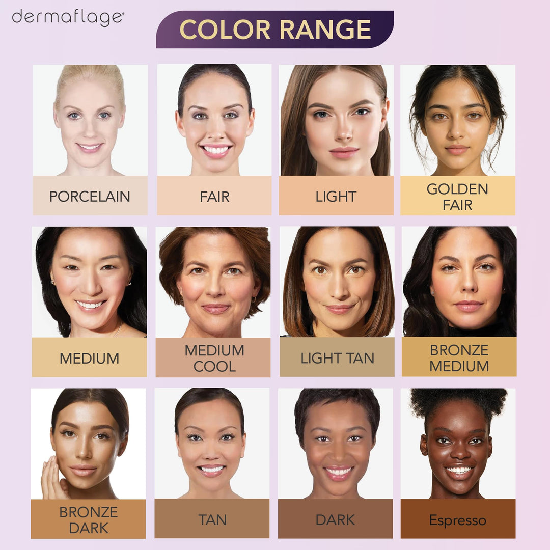 Dermaflage Full Coverage Concealer Cream, Bronze Dark, 6 g