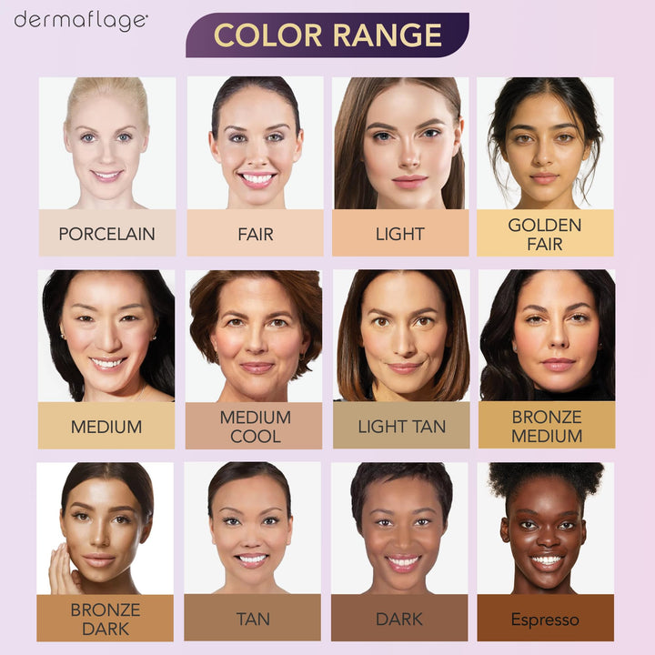 Dermaflage Full Coverage Concealer Cream, Bronze Dark, 6 g