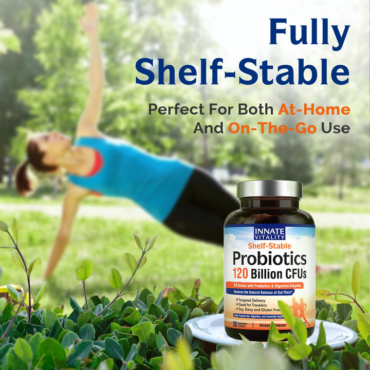 Innate Vitality 3-in-1 Probiotics, 120 Billion CFUs, 30 Count