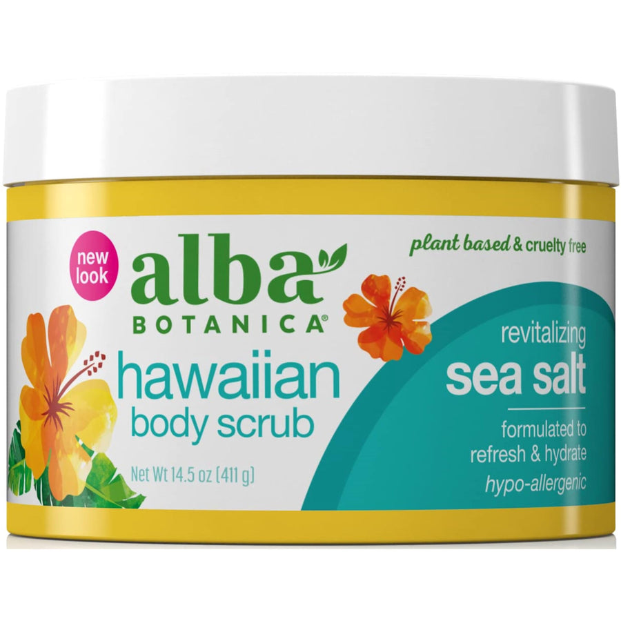 Alba Botanica Body Scrub, Sea Salt, 14.5 oz