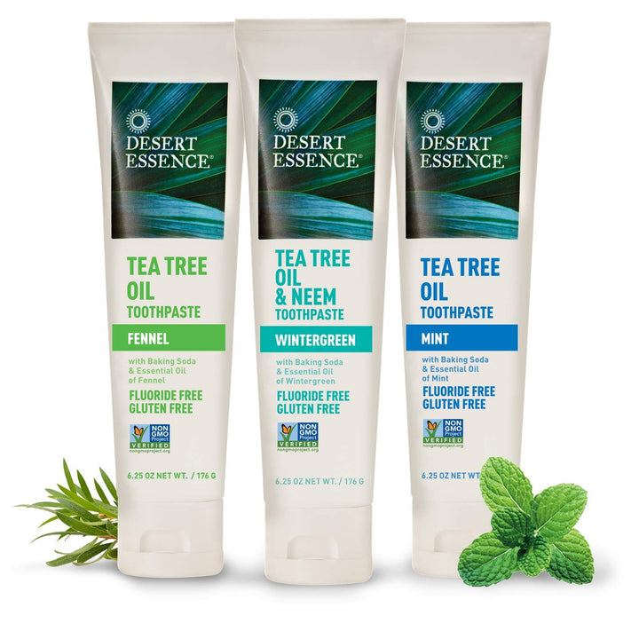 Desert Essence Tea Tree Oil Mint Toothpaste, 6.25 oz