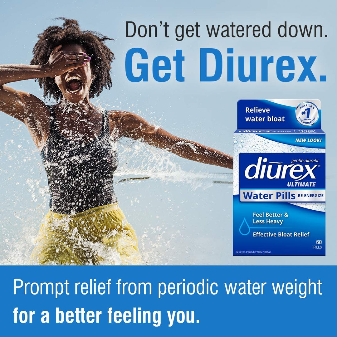 Diurex Ultimate Water Pills, Maximum Strength, 60 Count