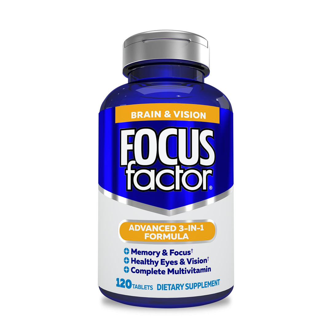 Focus Factor Brain And Vision Supplement, 120 Count