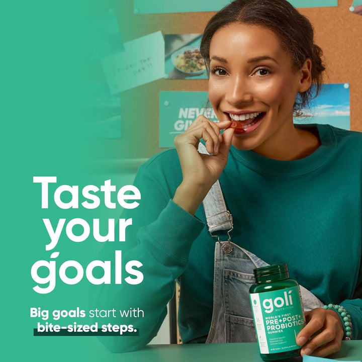 Goli Pre + Post + Probiotics Gummies, 60 Count
