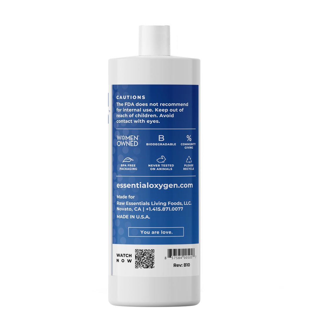 Essential Oxygen Hydrogen Peroxide 3%, Refill, 32 fl oz