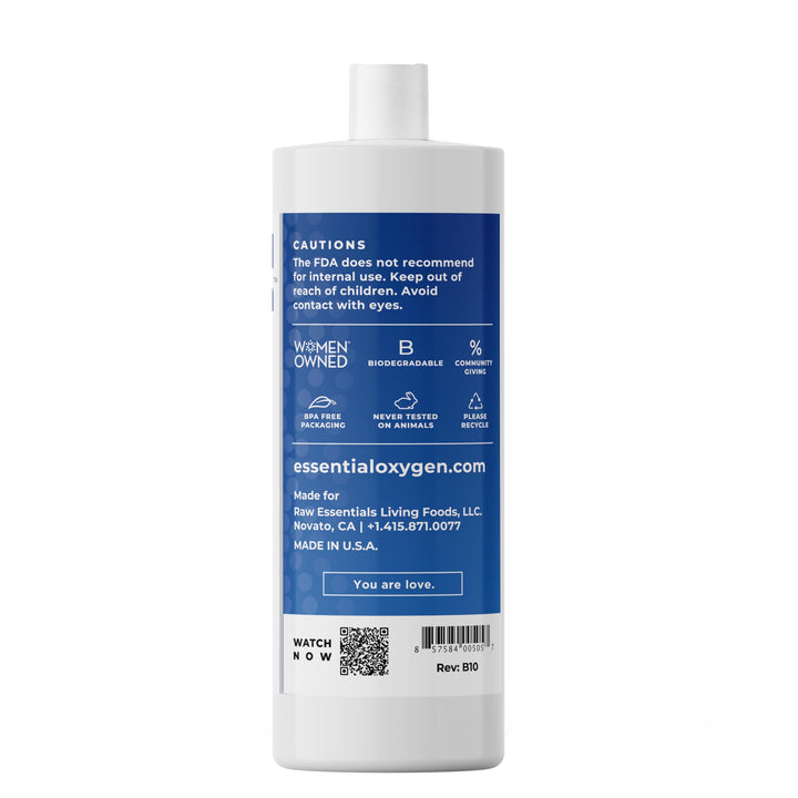 Essential Oxygen Hydrogen Peroxide 3%, Refill, 32 fl oz