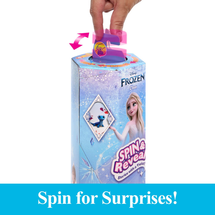 Mattel Disney Frozen Elsa Doll Set, Spin and Reveal, 11 Count