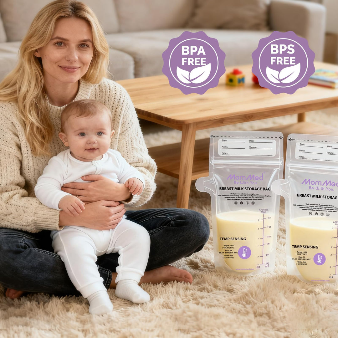 MomMed Breast Milk Storage Bags, 60 Count