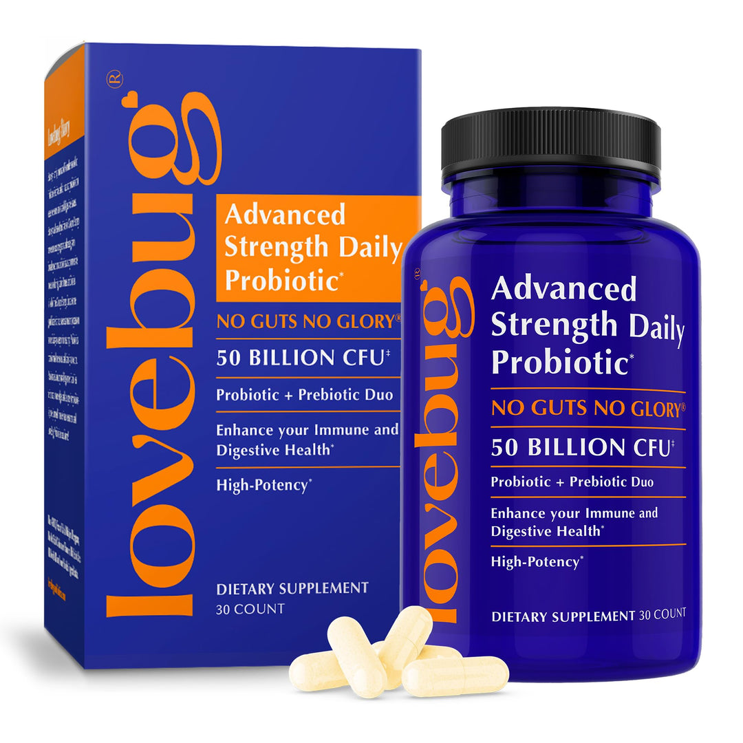 LoveBug Probiotics Maximum Strength Supplement, 50 Billion CFU