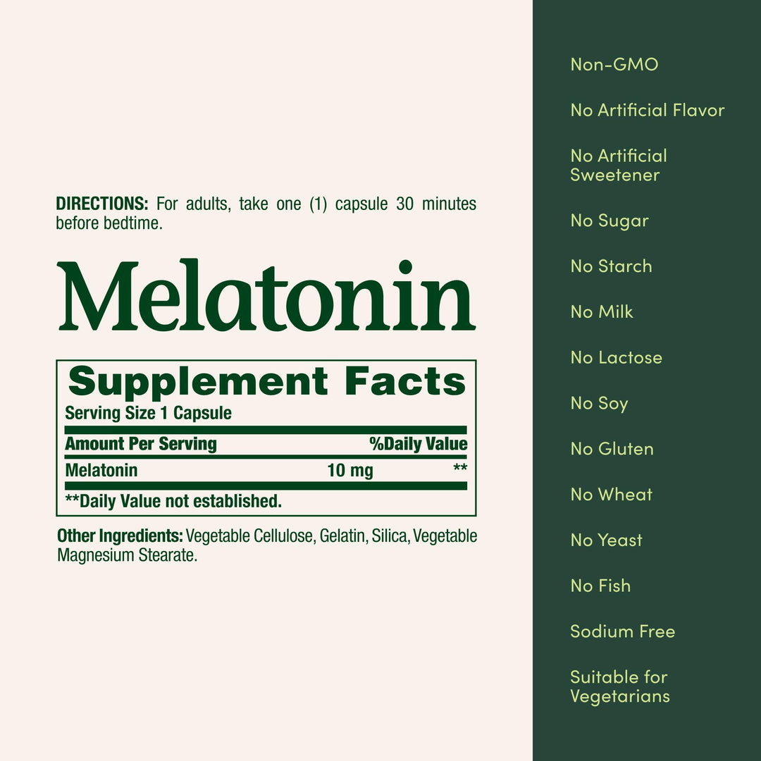 Nature's Bounty Melatonin, 10 mg, 60 Count, Pack of 2