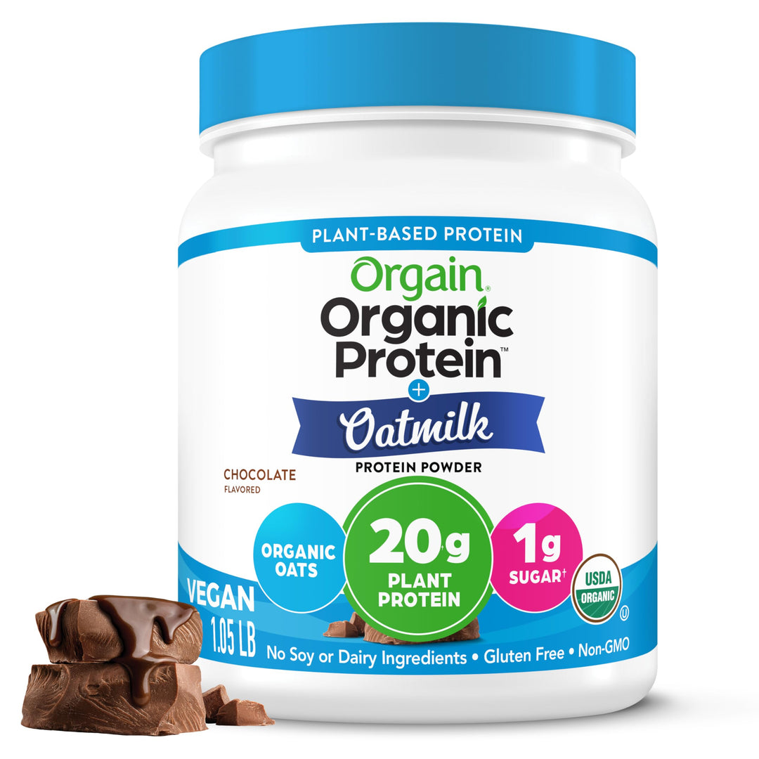 Orgain Organic Vegan Protein Powder, Chocolate, 1.05 lb