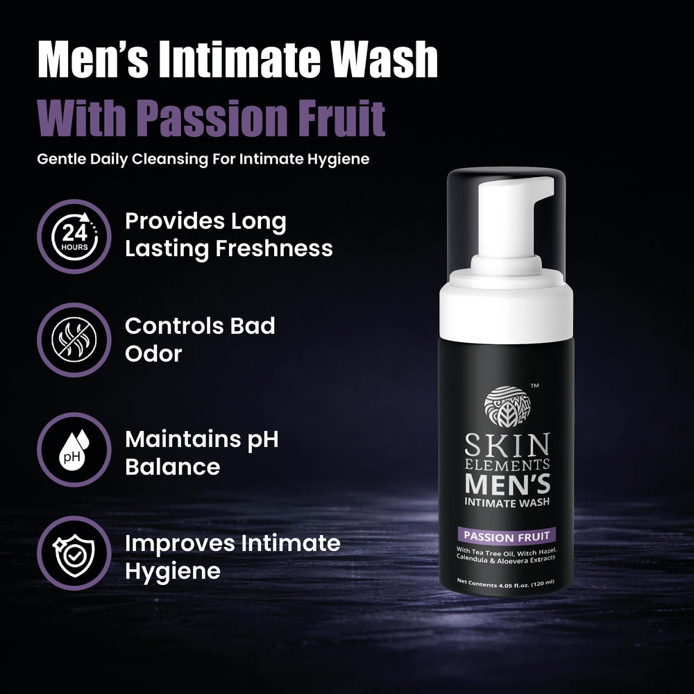 Skin Elements Men's Intimate Wash, Passion Fruit, 120 ml