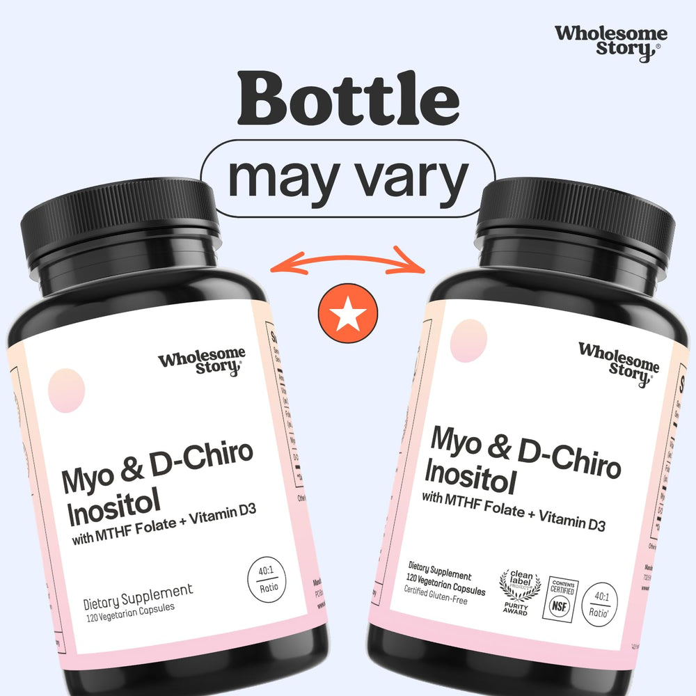 Wholesome Story Myo-Inositol & D-Chiro Inositol Capsules, 40:1 Ratio