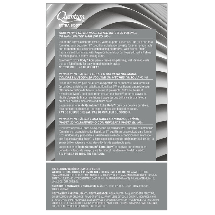 Zotos Quantum Extra Body Acid Permanent Treatment, 1 Application