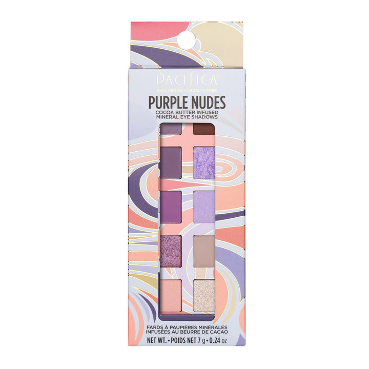 Pacifica Purple Nudes Mineral Eyeshadow Palette, 10 Shades