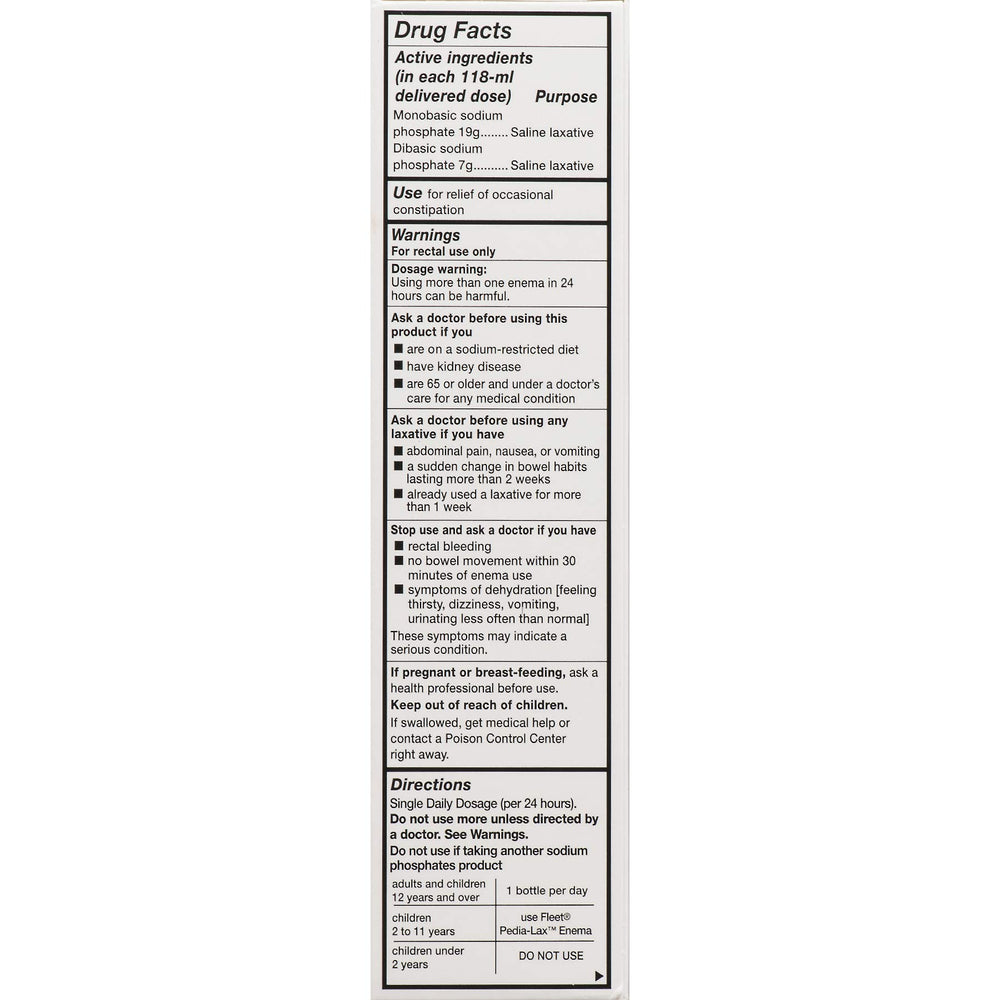 Fleet Adult Enema, 2 Count, Pack of 2