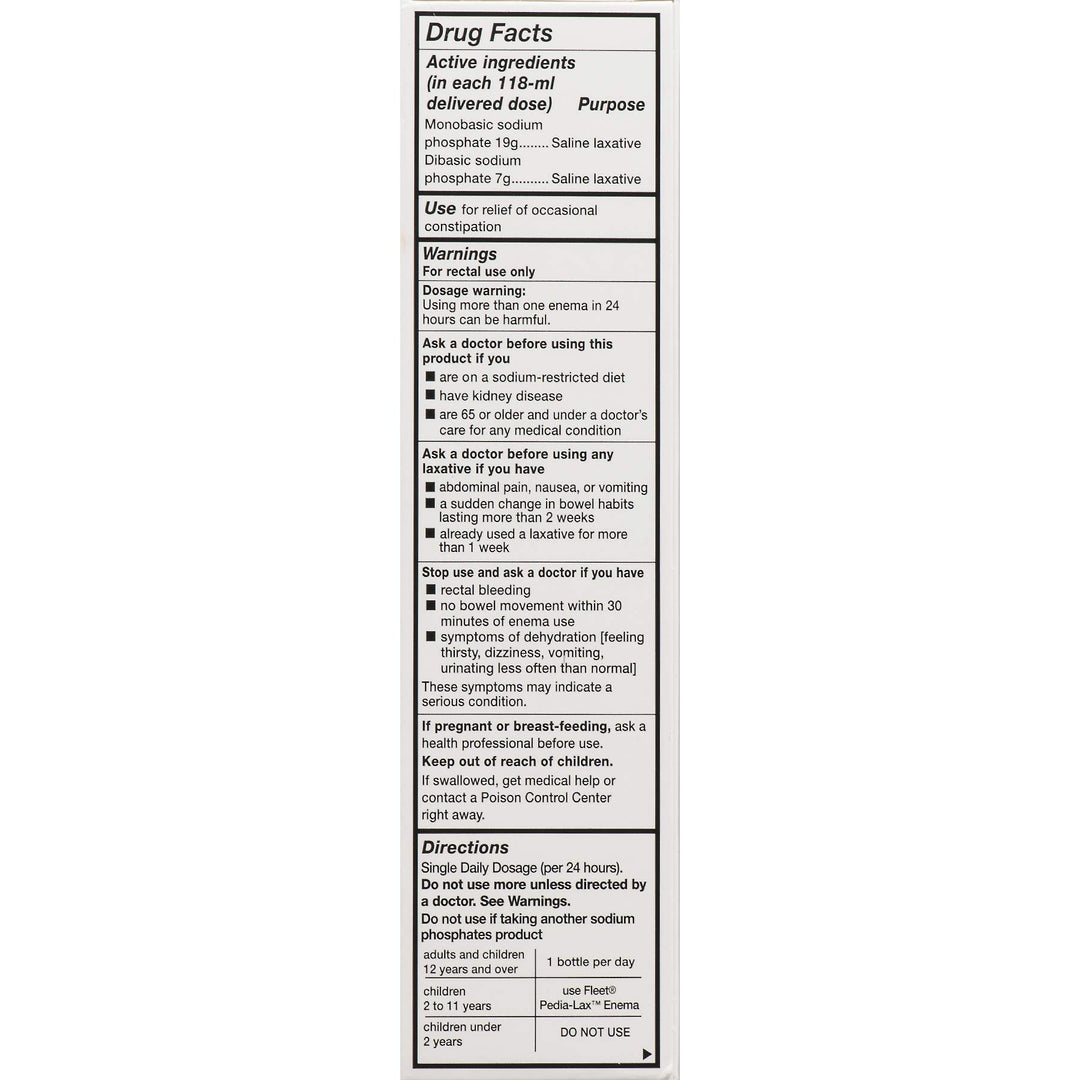 Fleet Adult Enema, 2 Count, Pack of 2