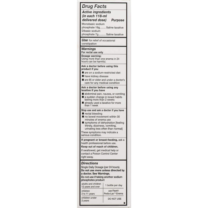 Fleet Adult Enema, 2 Count, Pack of 2