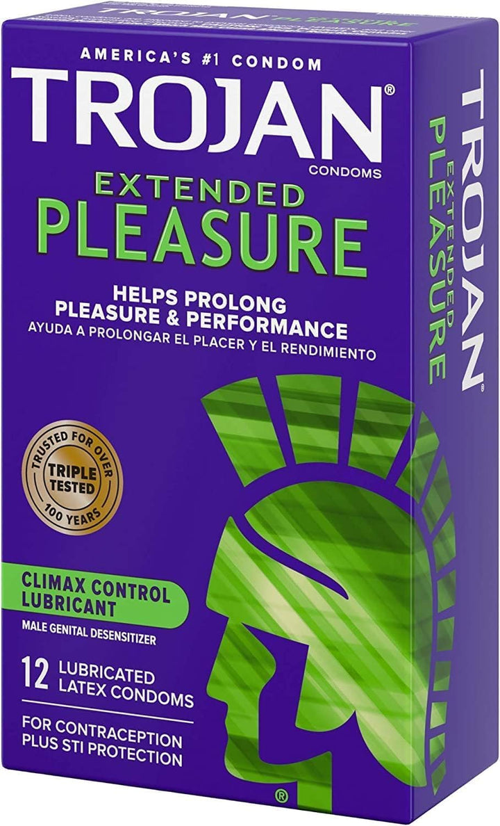 TROJAN Pleasures Extended, 12 Count