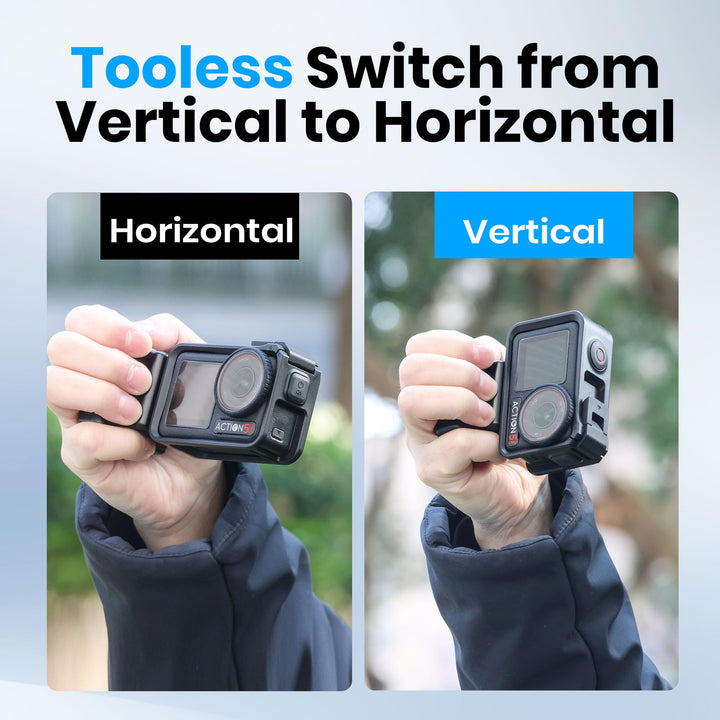 ROZOER Magnetic Handle for DJI Osmo Action, Aluminum Alloy